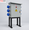 Tủ Điện Thi Công 3 Pha Ngoài Trời – MCCB 100A, 6 Ổ Công Nghiệp 16A/32A (4 & 5 Chấu) IP44