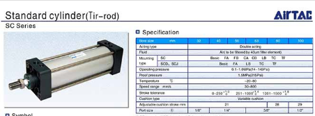 SC Cylinder Xi lanh khi nen Airtac