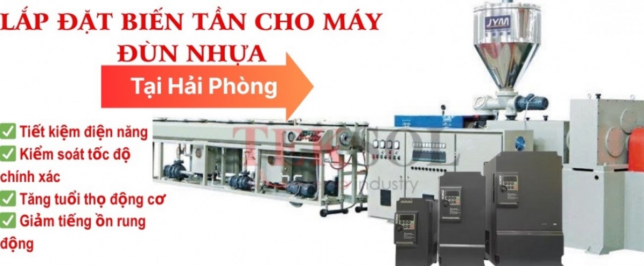 Lắp đặt biến tần cho máy đùn nhựa tại Hải Phòng