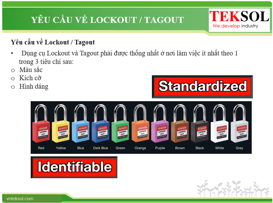 Yêu cầu thống nhất màu sắc khóa loto