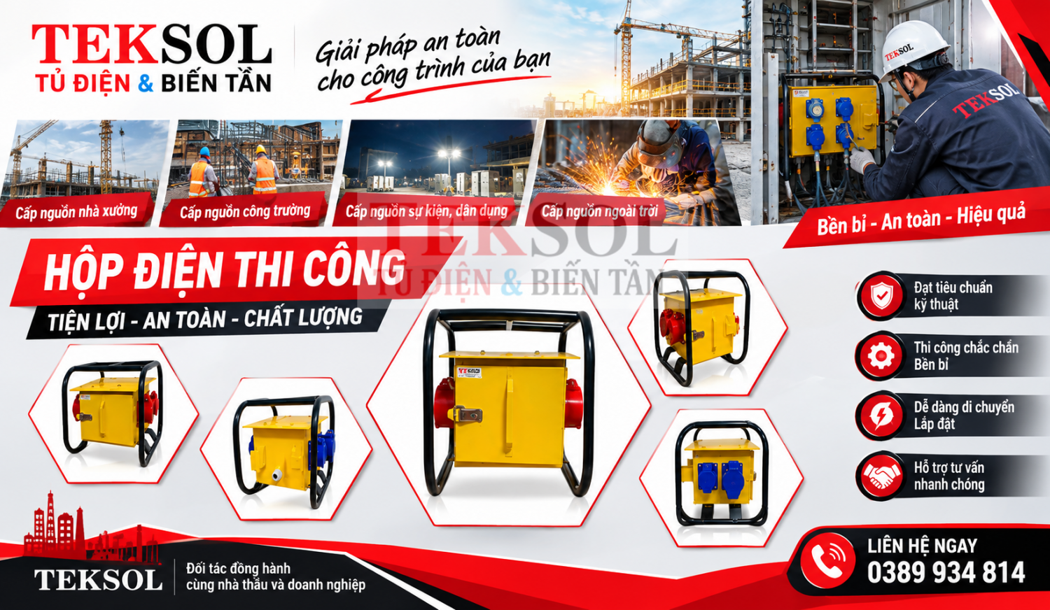 Câu hỏi thường gặp về tủ điện ổ cắm công nghiệp 3 pha cấp nguồn thi công