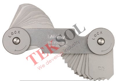 Bộ dưỡng đo bán kính 186-105 1-7mm (34 lá)