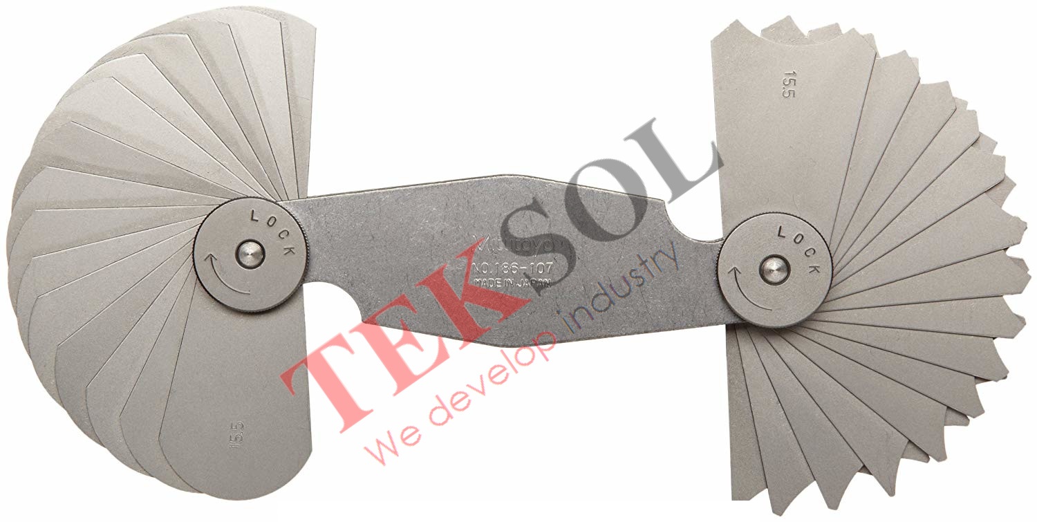 Bộ dưỡng đo bán kính 186-107 15.5-25mm (30 lá)