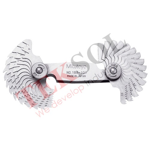 Bộ dưỡng đo ren Mitutoyo 188-101 (4-42 TPI/ 30 lá)