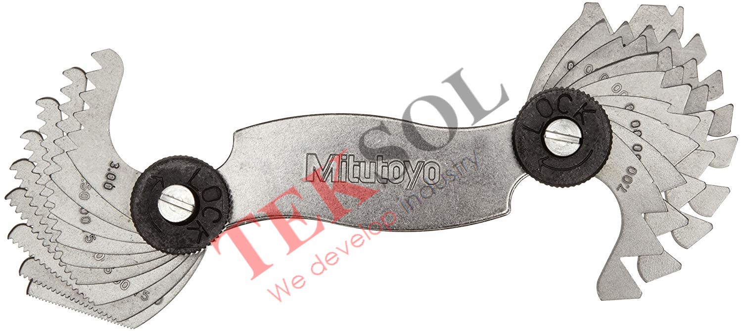Bộ dưỡng đo ren 188-121 0.4-7mm (18 lá)