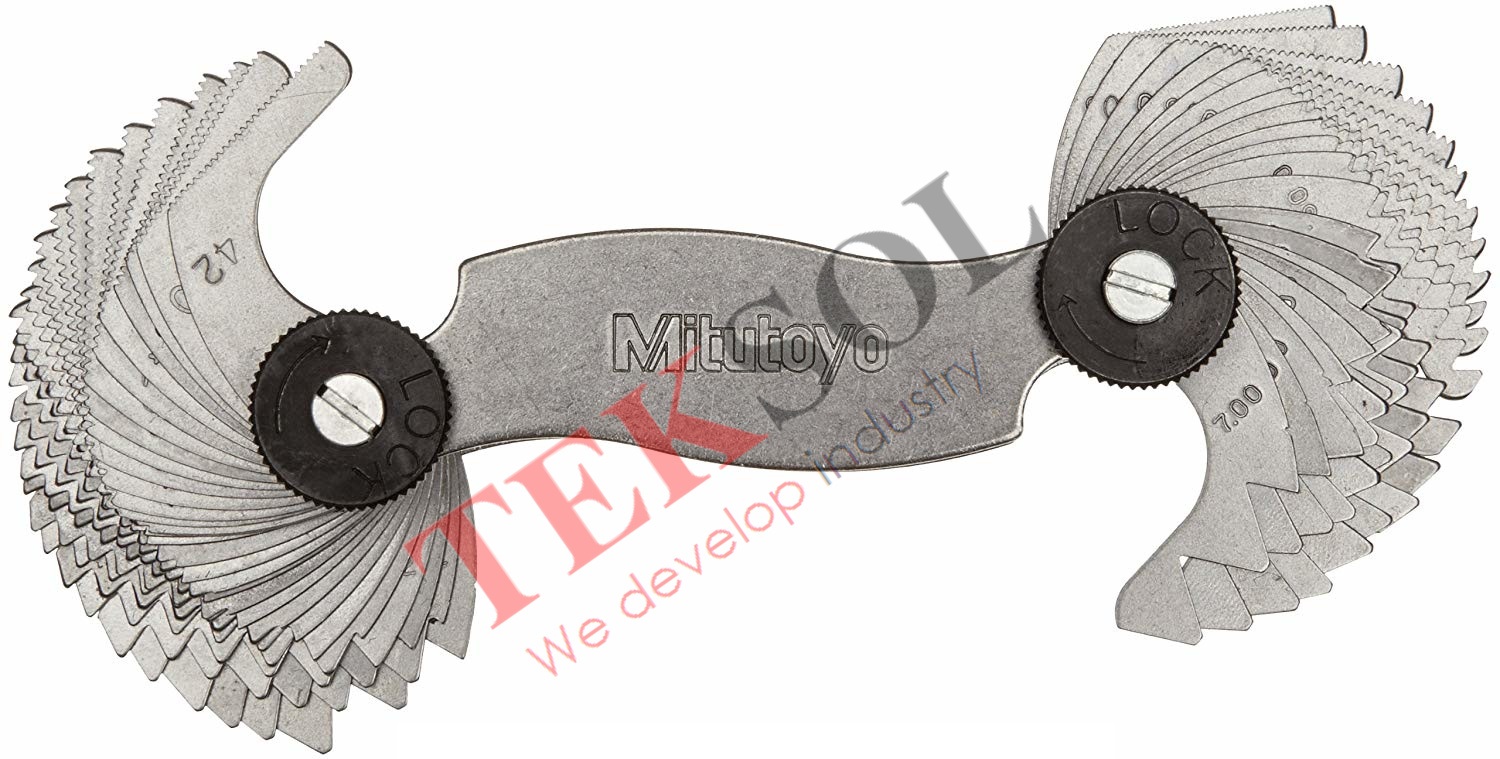 Bộ dưỡng đo ren 188-151 2 hệ 0.4-7mm/4-42TPI (51 lá)