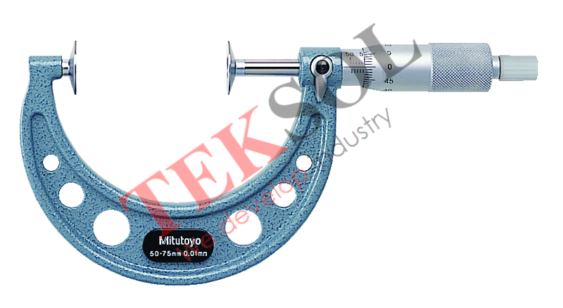 Panme cơ đầu đĩa đo bước răng 123-104 75-100mm x