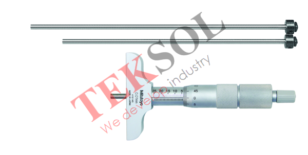 Panme đo sâu Mitutoyo 129-110 0-75mm x 0.01(Đế đo 63.5mm)