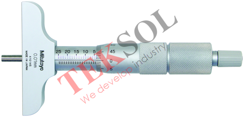 Panme đo sâu Mitutoyo 129-152 0-300mm / 0.01 (Đế đo 63.5mm)