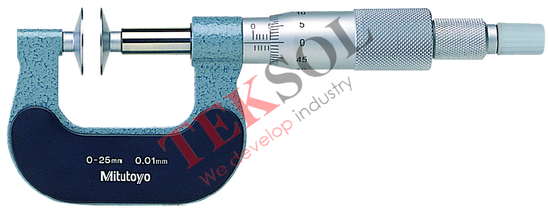 Panme đo răng trục không xoay 169-202 25-50 mm