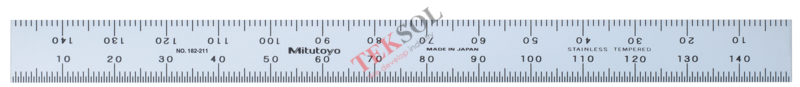 Thước lá thép Mitutoyo 182-303 200mm/8"x rộng 15mm