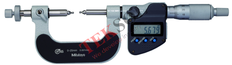 Panme điện tử đầu nhọn 324-251-30 (15°) 0-25mm x 0.001