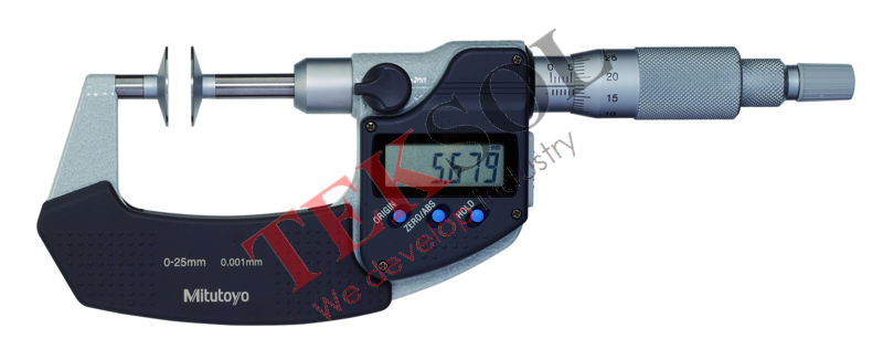 Panme điện tử đo răng không xoay 369-250-30 0-25mm x 0.001mm