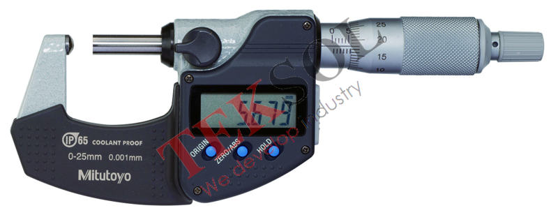 Panme cơ điện tử đo ống 395-251-30 0-25mm x 0.001