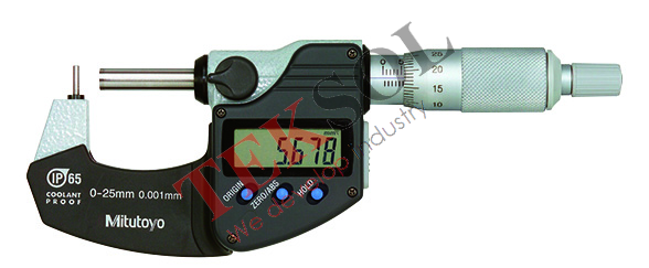 Panme điện tử đo ống 395-261-30 0-25mm x 0.001