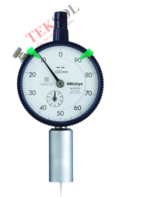 Thước đo sâu đồng hồ Mitutoyo 7222 0-10mmx0.01 đế tròn