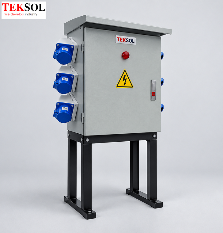 Tủ Điện Thi Công Công Trường 1 Pha & 3 Pha – MCCB 100A, Ổ 16A/32A IP44 Kèm Áp Chống Giật