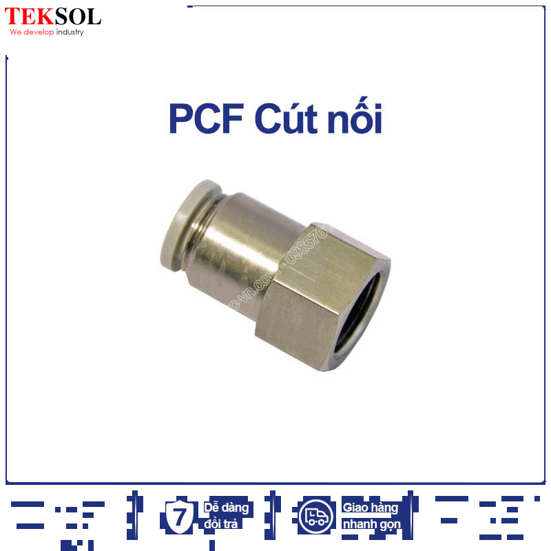 Cút nối thẳng ren ngoài PC10-02 - Airtac