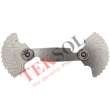 Bộ dưỡng đo ren Mitutoyo 188-102 (4-60 TPI/ 28 lá)