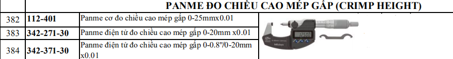 panme do chieu cao mep gap